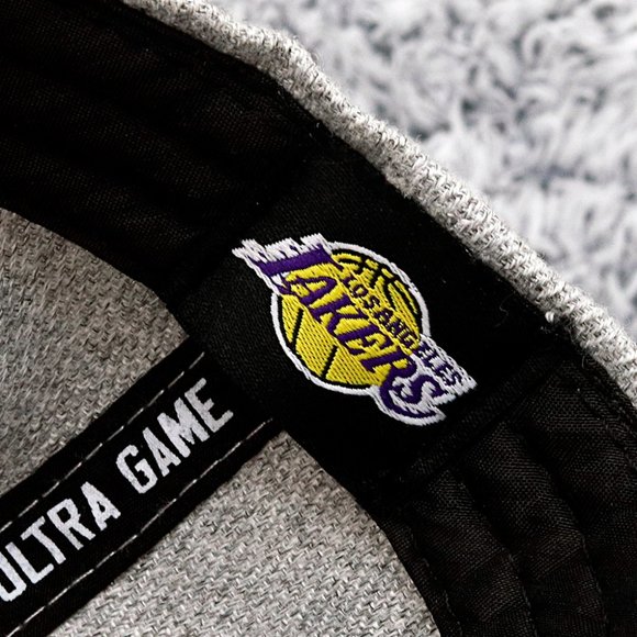 Los Angeles Lakers Dark Purple - Gray NBA Fools Snapback Ultra Game cap hat - Picture 9 of 9